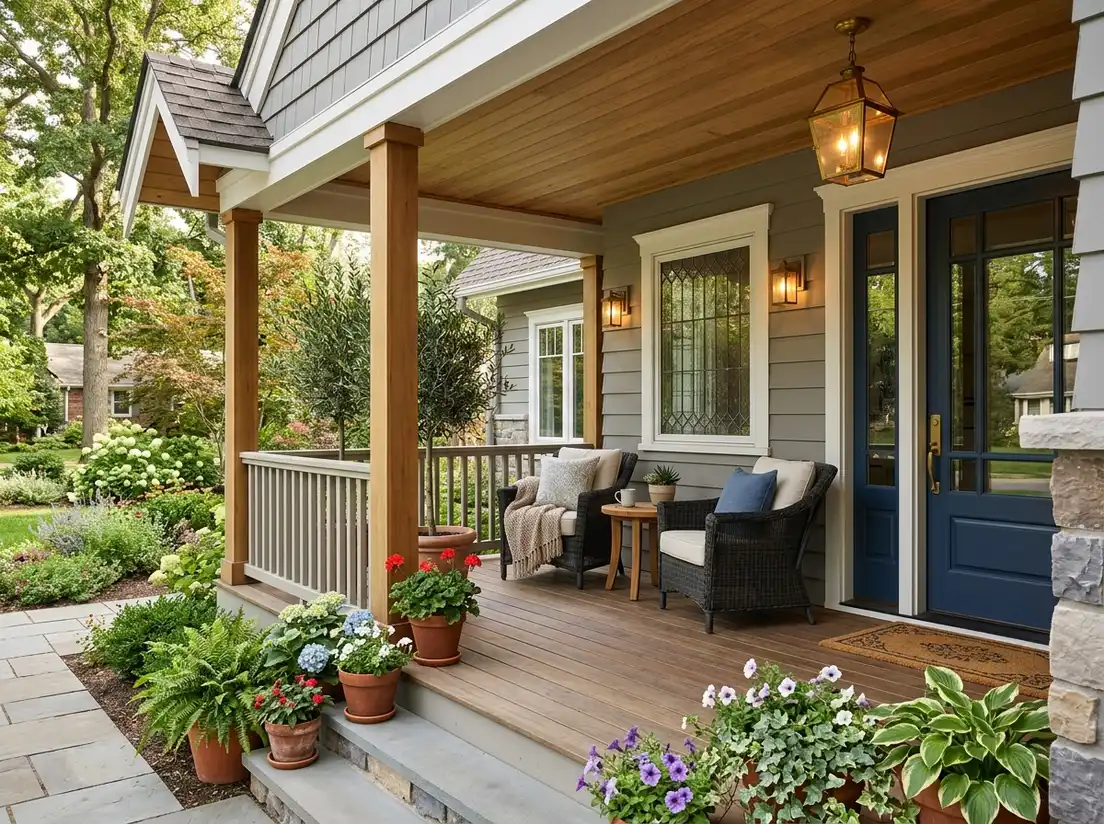 Außendesign-Idee für die Veranda