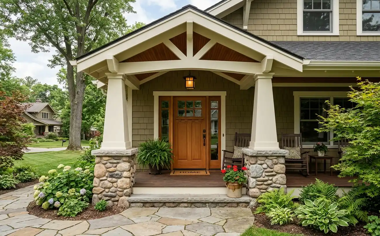 Beispiel einer Craftsman-Veranda