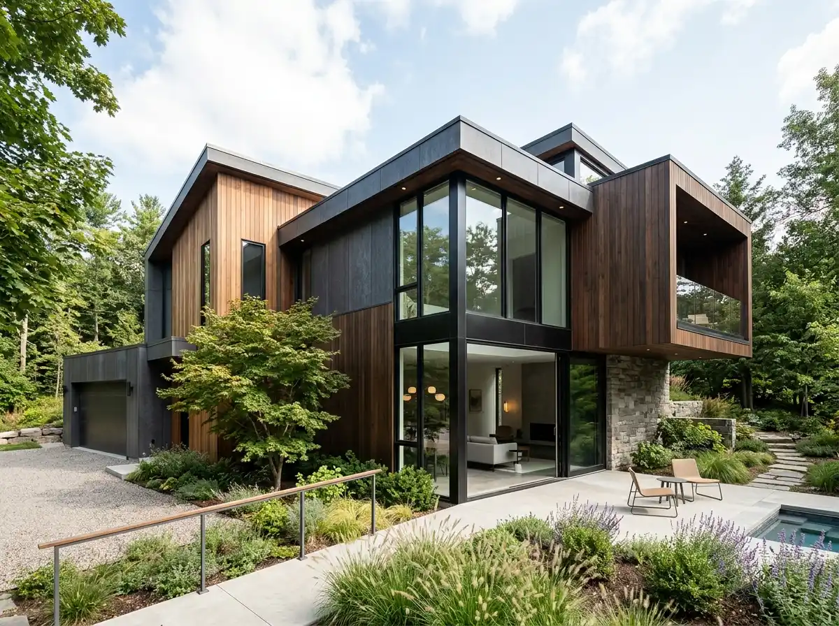 Zeitgenössisches Haus-Außendesign
