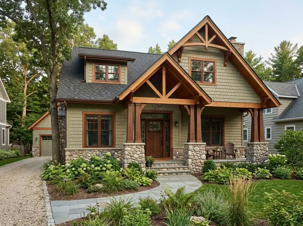Craftsman-Haus-Außendesign