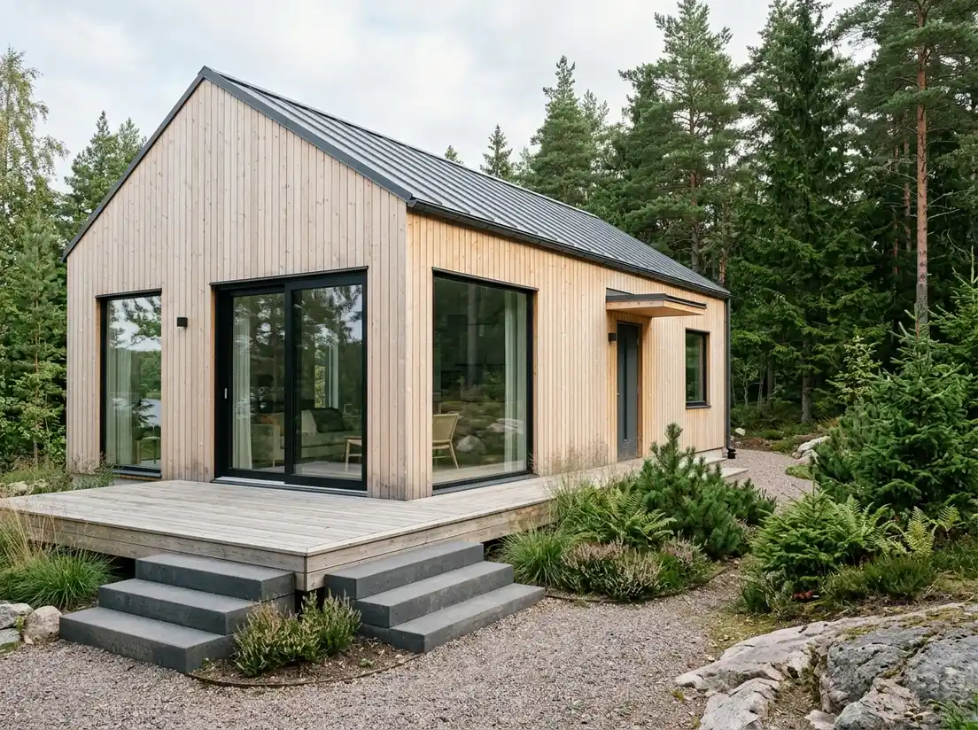 Skandinavisches Haus-Außendesign