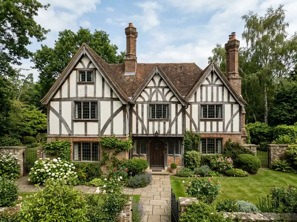 Tudor-Haus-Außendesign